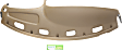 Dash Cover, Tan, Molded; Overlay Over Factory Dash