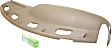 Dash Cover, Tan, Molded; Overlay Over Factory Dash
