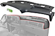 1994-1997 Dodge Ram 1500 - Dash Cover, Black, Molded; Overlay Over Factory Dash