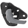 Front, Driver Side Gray Interior Door Handle, Without Door Lock Hole