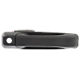 Front, Passenger Side Textured Black Exterior Door Handle, With Key Hole
