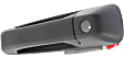 Front, Passenger Side Textured Black Exterior Door Handle, With Key Hole