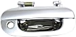 Front, Passenger Side Chrome Exterior Door Handle, With Key Hole