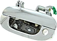 Front, Driver Side Chrome Exterior Door Handle, With Key Hole