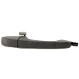 Front, Passenger Side Exterior Door Handle, Textured Black, Without Key Hole, With Cover