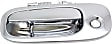 Front, Driver Side Chrome Exterior Door Handle, With Key Hole