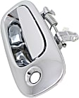 Front, Driver Side Chrome Exterior Door Handle, With Key Hole