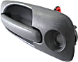 Front, Driver Side Textured Black Exterior Door Handle, With Key Hole