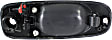 Front, Driver Side Textured Black Exterior Door Handle, With Key Hole