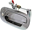 Front, Passenger Side Chrome Exterior Door Handle, With Key Hole
