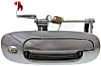Front, Passenger Side Chrome Exterior Door Handle, With Key Hole