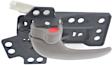 Front or Rear, Driver Side Interior Door Handle, Gray, Without Door Lock Hole