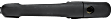 2003-2006 Dodge Sprinter 2500 - Front, Driver or Passenger Side, or Rear, Passenger Side - Back Door Exterior Door Handle, Black, With Key Hole, Base Model, 5 Cyl., 2.7L Engine