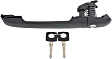 2003-2006 Dodge Sprinter 2500 - Front, Driver or Passenger Side, or Rear, Passenger Side - Back Door Exterior Door Handle, Textured Black, With Key Hole, Base Model, 5 Cyl., 2.7L Engine