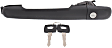 2003-2006 Dodge Sprinter 2500 - Front, Driver or Passenger Side, or Rear, Passenger Side - Back Door Exterior Door Handle, Textured Black, With Key Hole, Base Model, 5 Cyl., 2.7L Engine
