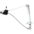 Front, Driver Side Window Regulator, Power, With Motor