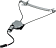 Front, Driver Side Window Regulator, Power, With Motor