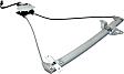Front, Driver Side Window Regulator, Power, With Motor