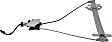 Front, Driver Side Window Regulator, Power, With Motor