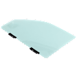 Front, Driver Side Door Glass, Green Tint, Replaces NAGS No. DD08489 GTYN