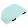 Front, Driver Side Door Glass, Green Tint, Replaces NAGS No. DD08489 GTYN