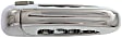 Rear, Passenger Side Exterior Door Handle, Chrome, Without Key Hole, With Slash Design Lever