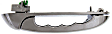 Rear, Passenger Side Exterior Door Handle, Chrome, Without Key Hole, With Slash Design Lever