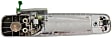 2017 Ram 1500 - Rear, Driver Side Chrome Exterior Door Handle, Without Key Hole