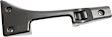 Rear, Driver Side Interior Door Handle, Textured Black, Without Door Lock Hole; Metal and Plastic