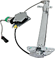 Rear, Driver Side Window Regulator, Power, With Motor