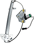 Rear, Driver Side Window Regulator, Power, With Motor