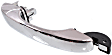Rear, Driver or Passenger Side Chrome Exterior Door Handle, Without Key Hole