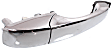Rear, Driver or Passenger Side Chrome Exterior Door Handle, Without Key Hole