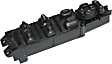 Front, Driver Side Window Switch, Black, 8-Button