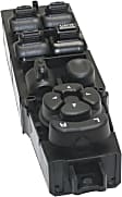 Front, Driver Side Window Switch, Black, 8-Button