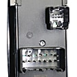 2010 Chrysler Town & Country - Front, Driver Side Window Switch, Without Power Folding Mirrors, With Power Windows, With Power Rear Windows, With Heated Mirrors, With Auto Down, Black, 10 Buttons, 9-Prong and 3-Prong Blade Male Terminals, 2 Female Connectors
