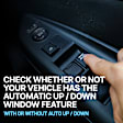 2010 Chrysler Town & Country - Front, Driver Side Window Switch, Without Power Folding Mirrors, With Power Windows, With Power Rear Windows, With Heated Mirrors, With Auto Down, Black, 10 Buttons, 9-Prong and 3-Prong Blade Male Terminals, 2 Female Connectors