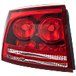 Driver Side Tail Light, without Bulb, Halogen, Clear and Red Lens