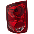 Driver Side Tail Light, with Bulb, Halogen, Clear and Red Lens