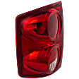 Driver Side Tail Light, with Bulb, Halogen, Clear and Red Lens