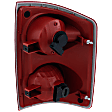 Driver Side Tail Light, with Bulb, Halogen, Clear and Red Lens
