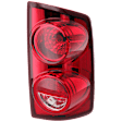 Passenger Side Tail Light, With bulb(s), Halogen, Clear and Red Lens, CAPA CERTIFIED