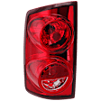 Driver Side Tail Light, With bulb(s), Halogen, Clear and Red Lens, CAPA CERTIFIED