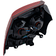 Passenger Side Tail Light, with Bulb, Halogen, Clear and Red Lens