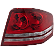 Passenger Side Tail Light, with Bulb, Halogen, Clear and Red Lens