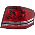 Passenger Side Tail Light, with Bulb, Halogen, Clear and Red Lens