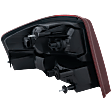 Passenger Side Tail Light, with Bulb, Halogen, Clear and Red Lens