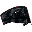 Passenger Side Tail Light, with Bulb, Halogen, Clear and Red Lens