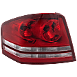 Driver Side Tail Light, with Bulb, Halogen, Clear and Red Lens