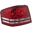 Driver Side Tail Light, with Bulb, Halogen, Clear and Red Lens